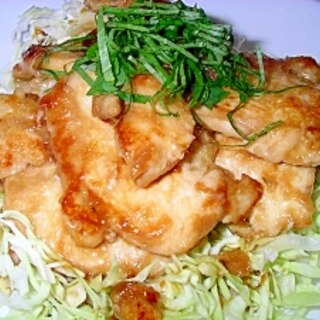 鶏胸肉のにんにく醤油*バターソテー